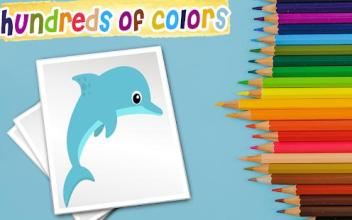 Coloring book : sea animals截图2