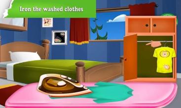 家洗衣服游戏：房间清洁截图2
