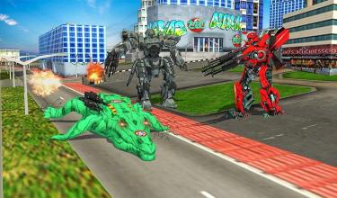 Robot Crocodile City Attack : Futuristic Robot War截图2