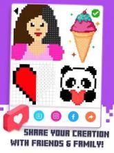 Love Pixel Art Color by Number - No Draw Coloring截图2