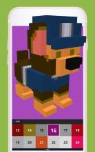 Masha Bear Craft 3D Coloring by Number截图1