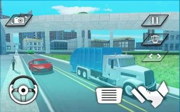 City Garbage Cleaner Truck Sim: Urban Trash Truck截图4