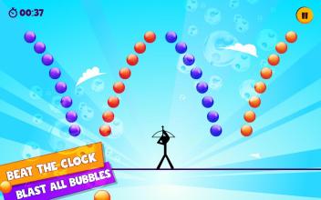 Bubble Blast Stickman Shooter - Ball Shooter截图3