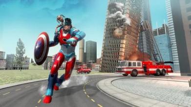 Iron Captain Superhero Rescue Flying City截图3