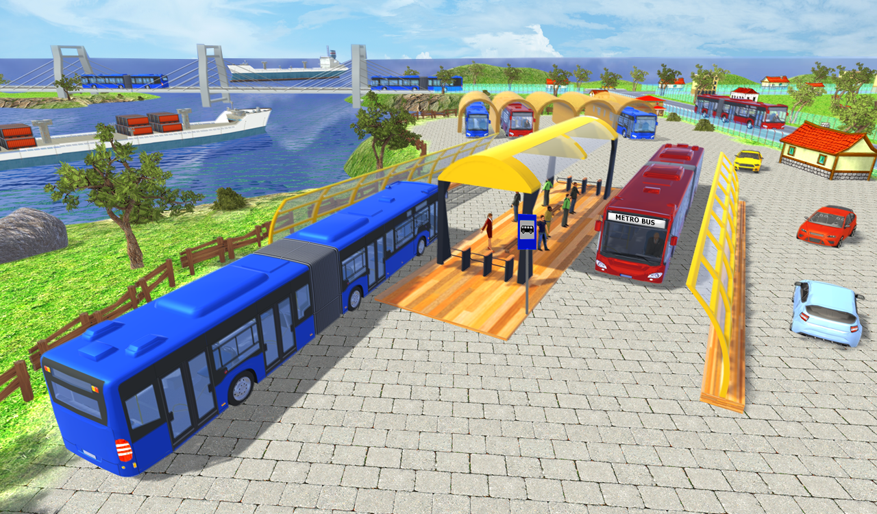 Offroad Metro Bus Game: Bus Simulator截图4