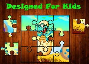 Kids Dino Cartoon Jigsaw Puzzle截图1