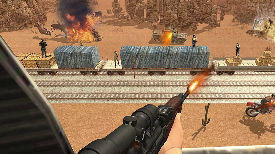 Advance Train Sniper Shooter截图1