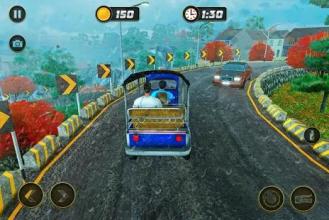 Tuk Tuk Auto Rickshaw Taxi Sim 2018截图3