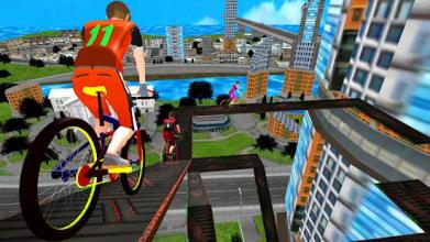 Rooftop BMXCycle Stunts Master: Tricky Stunt Game截图5