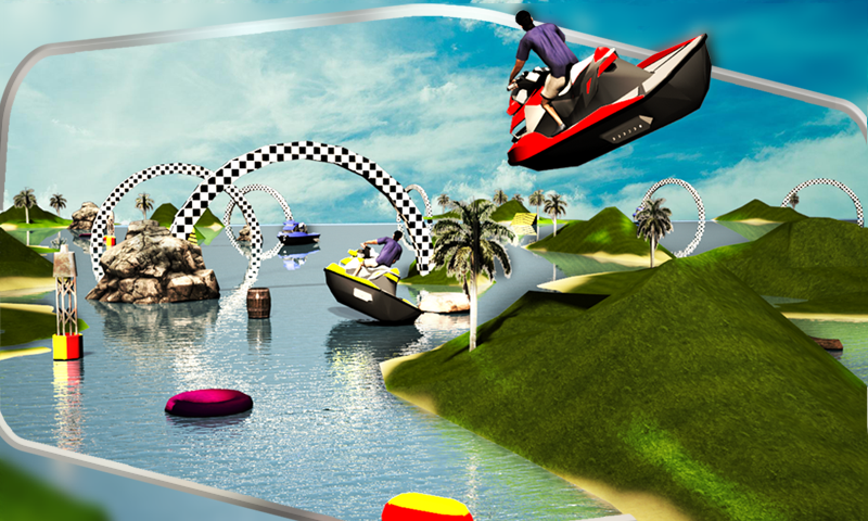 Jet Ski Driving Simulator 3D截图3