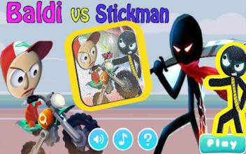 Baldi Stickman Dach Run :runner截图1