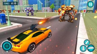 Flying Superhero Car Robot Transform Games截图2