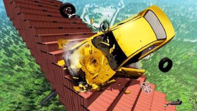 Beamng Drive Death Stair Car Crashes截图4