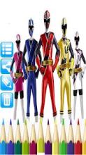 coloring power rangers截图1