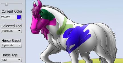 Interactive Horse Coloring Book截图3