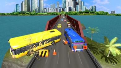 Traffic Bus Racing Game截图3