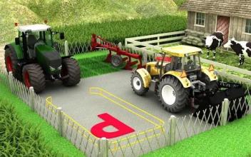 New Village Farming Tractor Parking Game 2018截图2