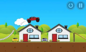 Red Monster Truck FREE截图2