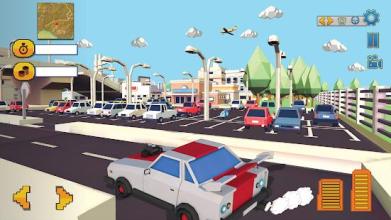 Monster Smashy Cars-Blocky City Driving Adventures截图4