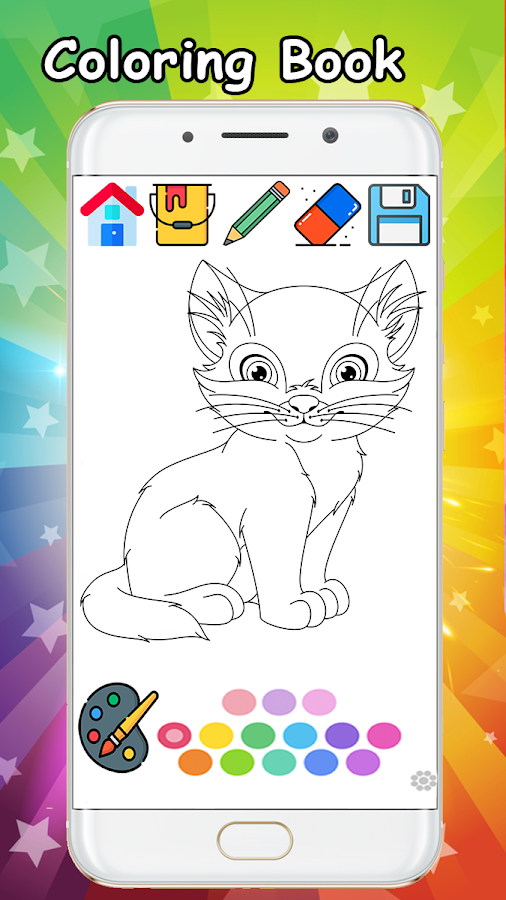 Kitty Cat Coloring Book - Coloring Cat kitty free.截图5