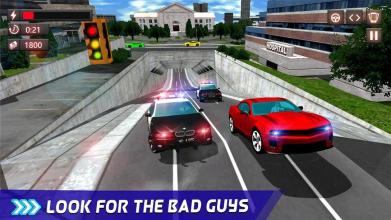 Crime Police Chase Dodge :Car Games 2018截图1