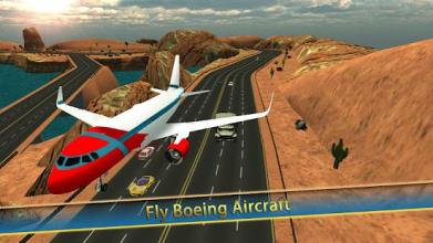 Highway Airplane Landing FlyWings Free截图5