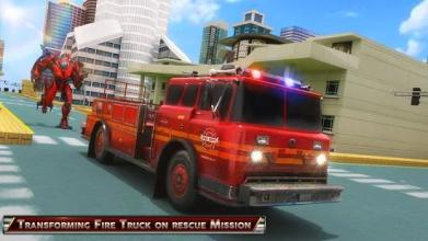 Truck Robot Fire Fighter Real War Simulator *截图1