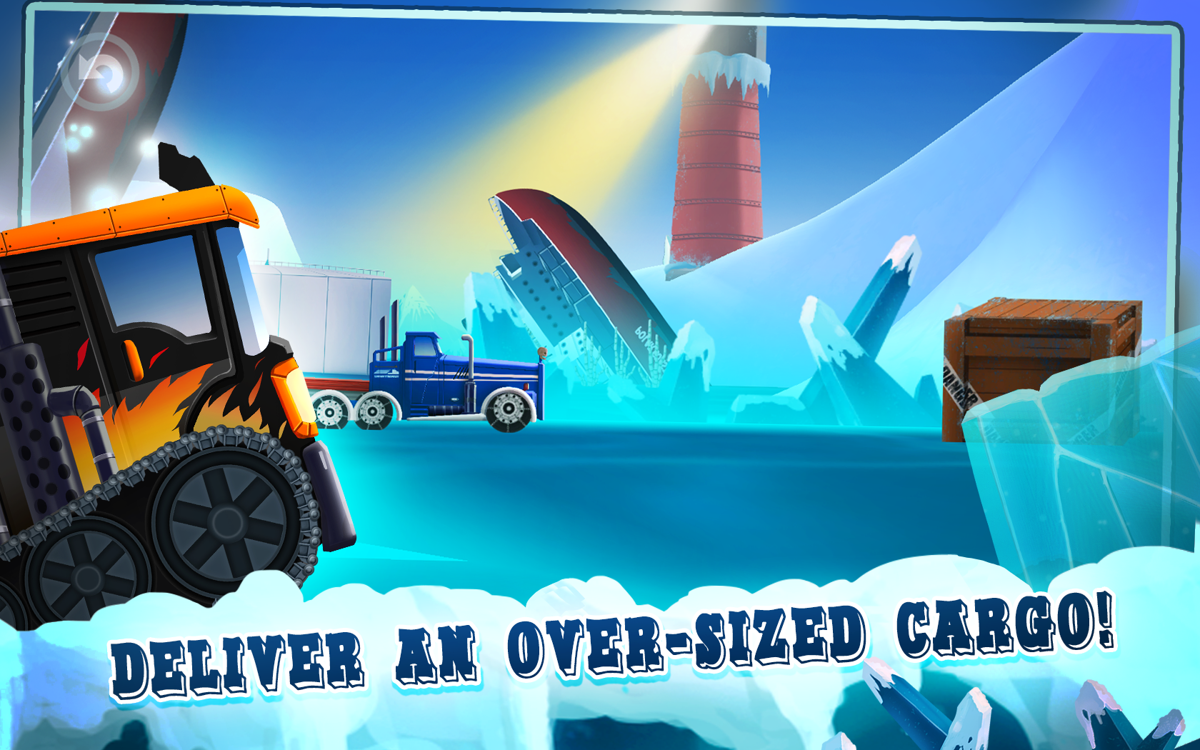 Ice Road Truck Driving Race截图2