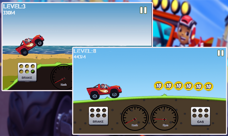 Blaze Racing Hill Monster Game截图5