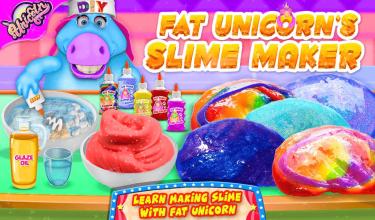 Mr. Fat Unicorn Slime Maker Game! DIY Squishy Toy截图5