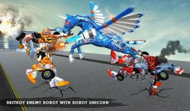 Robot Unicorn Bike Transform Battleground Royale截图1