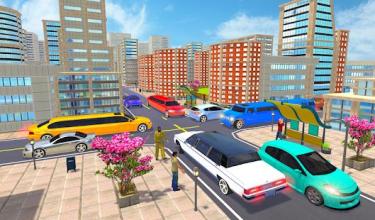 Limousine Taxi Games : Car Driver 3D截图4