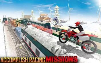 Crazy Bike Train Stunts Tricky Master截图3