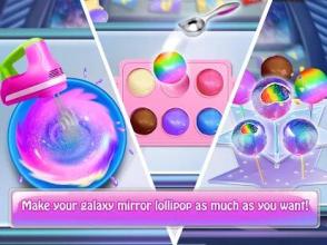 Rainbow Galaxy Mirror Desserts Maker Cooking Games截图2