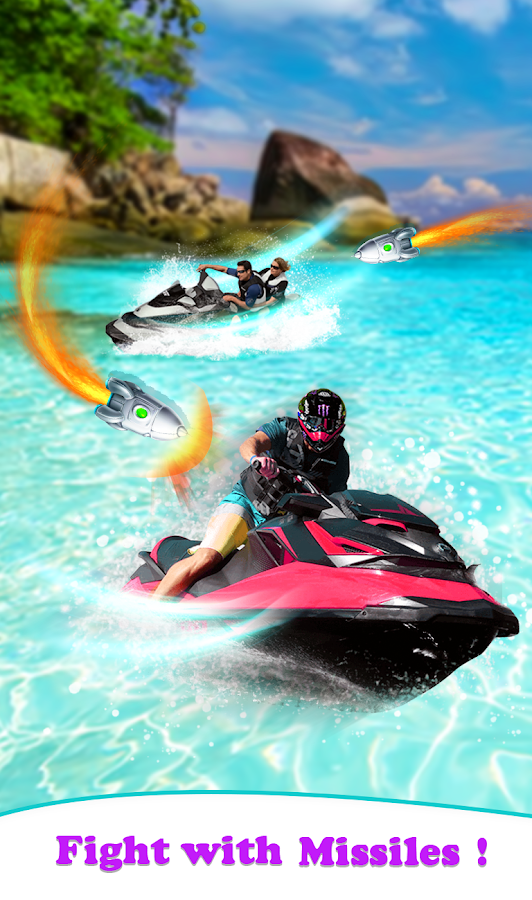 Power Boat Missiles Rescue截图2