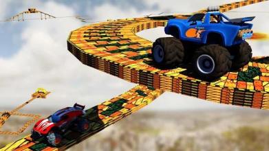 Grand Rooftop Monster Truck:Impossible Stunt Drive截图4