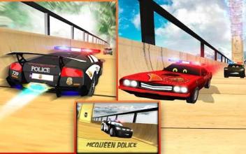 US Police Lightning Car Chase: Mega Ramp Racing截图1