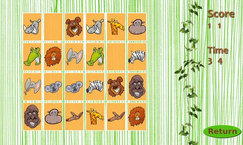 Wild Animals Memory Free截图2