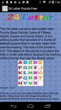 24 Letter Puzzle Free截图