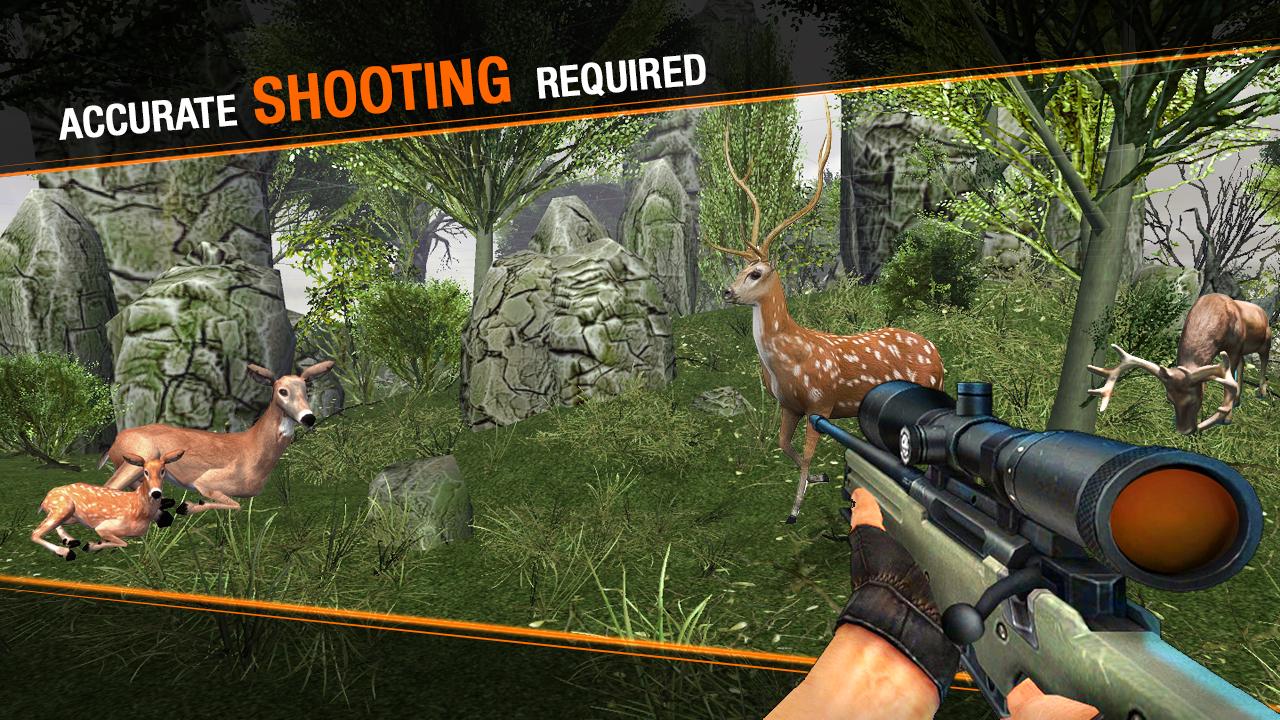 鹿狩猎狙击手 - 动物狩猎截图1