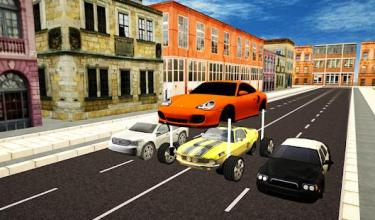 Futuristic Elevated Car Driving Simulator截图3