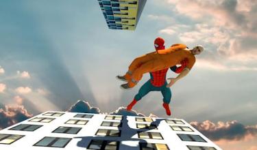 Flying Spider Hero City Rescue截图5