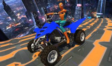 Spider hero Mega Ramp: Police Quad Bike Stunts截图3