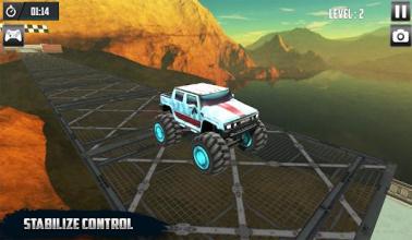 3D Impossible Monster Truck Survivor - 2018截图5