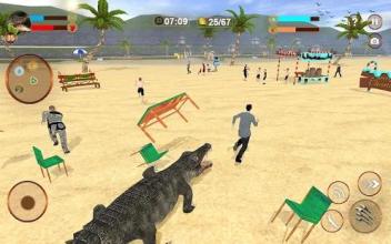 Crocodile Simulator Attack Game 3D截图1