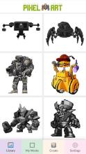 Robot Color By Number: Pixel Art Robot截图3