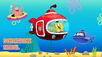 Sponge Submarine : Happy Dive Square Adventure截图4