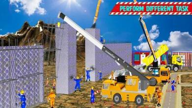 Security Wall Construction Mountain Border Games截图3