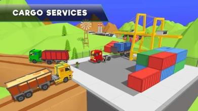 Uphill Blocky Truck Simulator 2018截图5