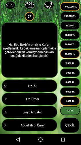 Dini Bilgi Yarışması Milyoner截图2